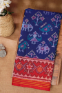 Patola Silk Navy Blue Saree