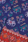 Patola Silk Navy Blue Saree