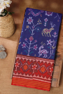 Patola Silk Navy Blue Saree