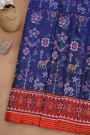 Patola Silk Navy Blue Saree