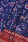 Patola Silk Navy Blue Saree