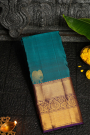 Kancheepuram Silk Sea Blue Saree