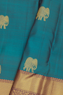 Kancheepuram Silk Sea Blue Saree