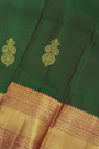 Kancheepuram Silk Bottle Green Saree