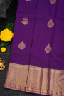 Kancheepuram Silk Violet Saree