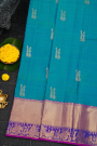 Kancheepuram Silk Sea Blue Saree