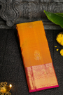 Kancheepuram Silk Orange Saree