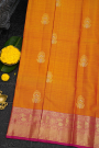 Kancheepuram Silk Orange Saree