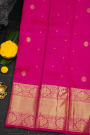 Kancheepuram Silk Rani Pink Saree