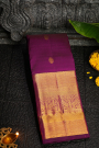 Kancheepuram Silk Purple Saree