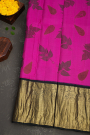 Kancheepuram Eco Print Silk Pink Saree