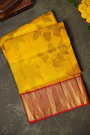 Kalamkari Silk Yellow Saree