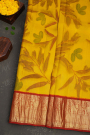 Kalamkari Silk Yellow Saree