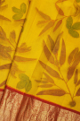 Kalamkari Silk Yellow Saree