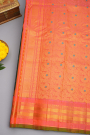 Gadwal Silk Bottle Green Saree