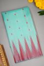 Gadwal Silk Sky Blue Saree