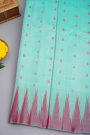 Gadwal Silk Sky Blue Saree