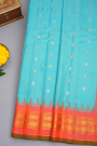 Gadwal Silk Sky Blue Saree