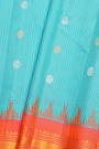 Gadwal Silk Sky Blue Saree