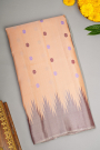 Gadwal Silk Light Peach Saree