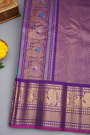 Gadwal Silk Sky Blue Saree