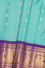 Gadwal Silk Sky Blue Saree