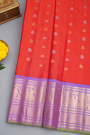 Gadwal Silk Red Saree