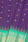 Gadwal Silk Navy Blue Saree