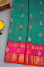 Gadwal Silk Dark Green Saree