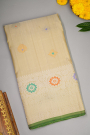 Gadwal Silk Cream Saree