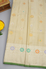 Gadwal Silk Cream Saree