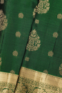 Kancheepuram Silk Bottle Green Saree