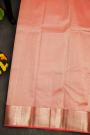 Kancheepuram Silk Peach Saree
