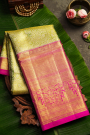 Kancheepuram Silk Parrot Green Saree