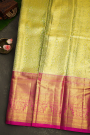Kancheepuram Silk Parrot Green Saree