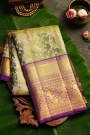 Kancheepuram Silk Mehendi Green Saree