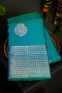 Kancheepuram Silk Sea Blue Saree