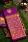Kancheepuram Silk Purple Saree