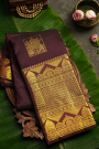Kancheepuram Silk Dark Brown Saree