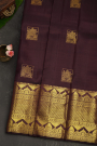 Kancheepuram Silk Dark Brown Saree