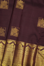 Kancheepuram Silk Dark Brown Saree