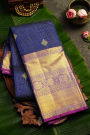 Kancheepuram Silk Navy Blue Saree
