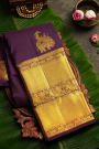 Kancheepuram Silk Wine Saree