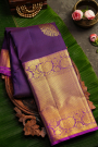 Kancheepuram Silk Navy Blue Saree