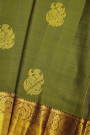 Kancheepuram Silk Mehendi Green Saree