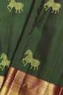 Kancheepuram Silk Bottle Green Saree