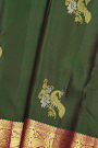 Kancheepuram Silk Bottle Green Saree