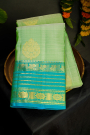 Kancheepuram Silk Pista Green Saree