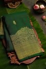 Kancheepuram Silk Bottle Green Saree