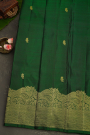 Kancheepuram Silk Bottle Green Saree